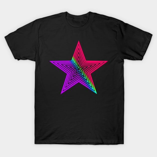 Funky Star T-Shirt by AlondraHanley